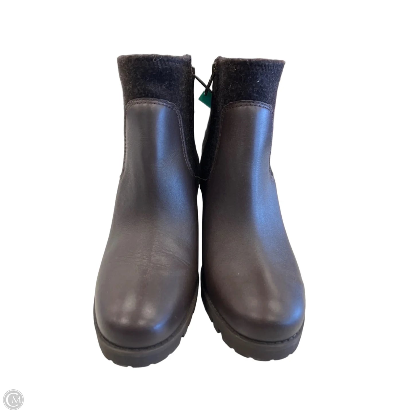 Boots Designer By Ugg In Brown, Size: 9