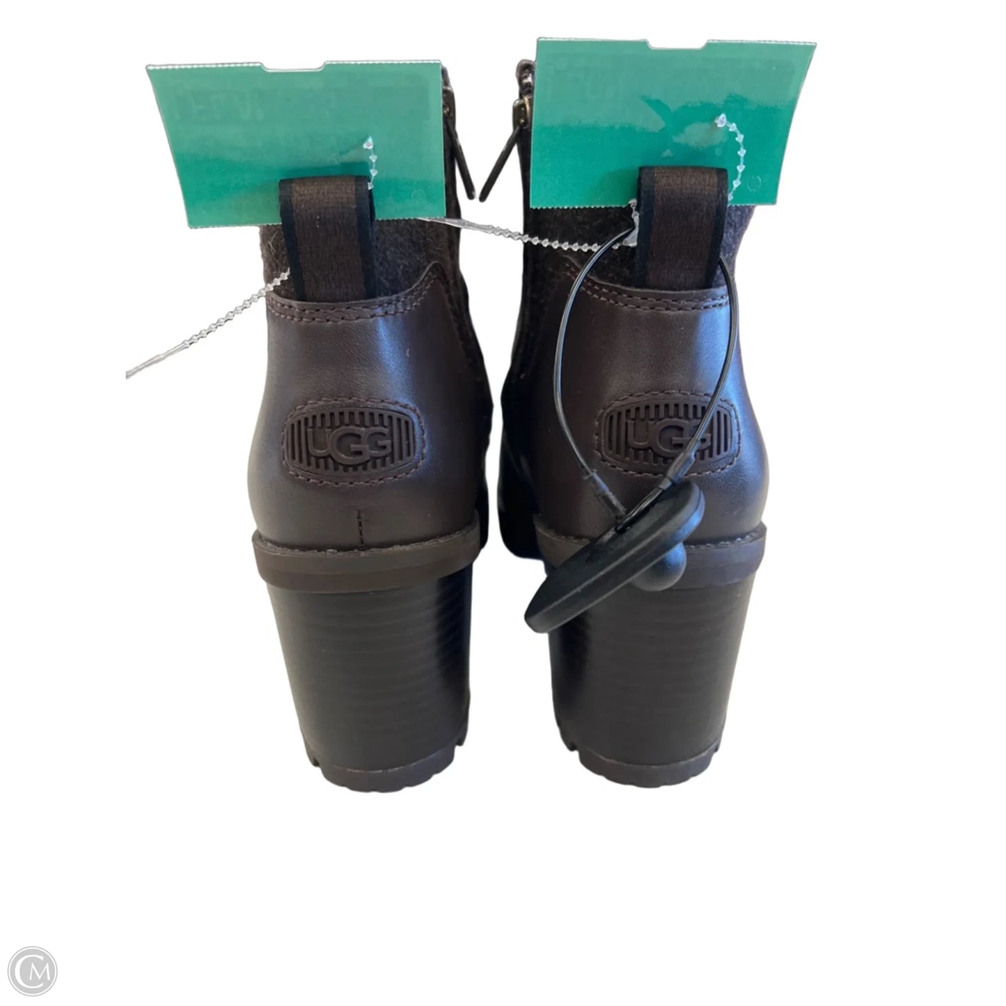 Boots Designer By Ugg In Brown, Size: 9