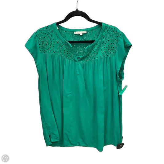 Top Short Sleeve By Daniel Rainn In Green, Size: Xl