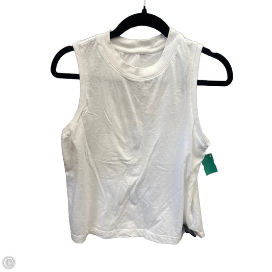 Top Sleeveless Basic By A New Day In White, Size: M