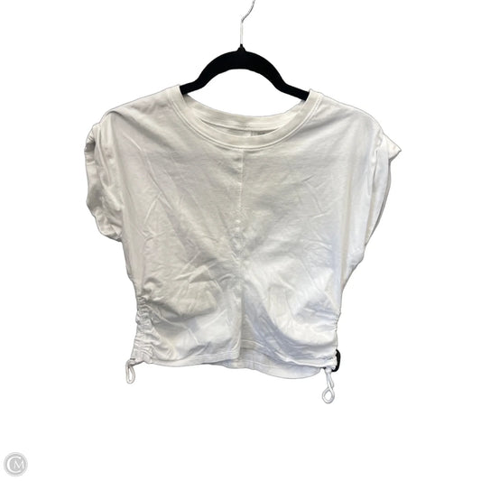 Athletic Top Short Sleeve By Dsg Outerwear In White, Size: M