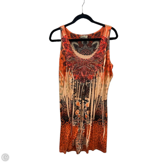 Dress Casual Midi By One World In Multi-colored, Size: Xl