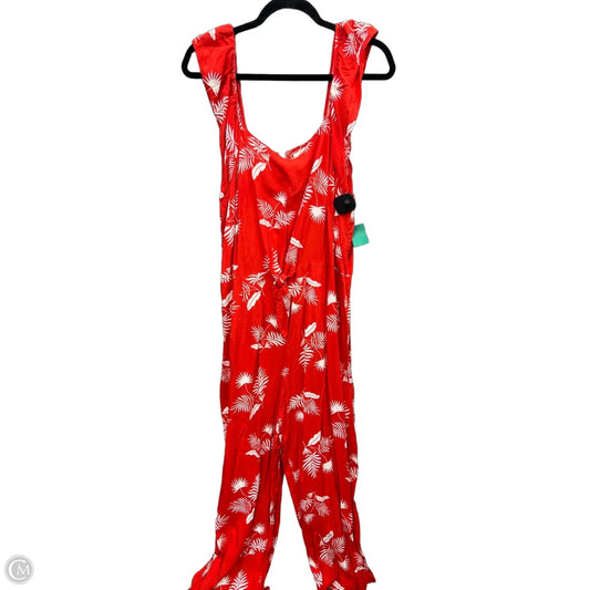 Jumpsuit By St Johns Bay In Red & White, Size: Xxl