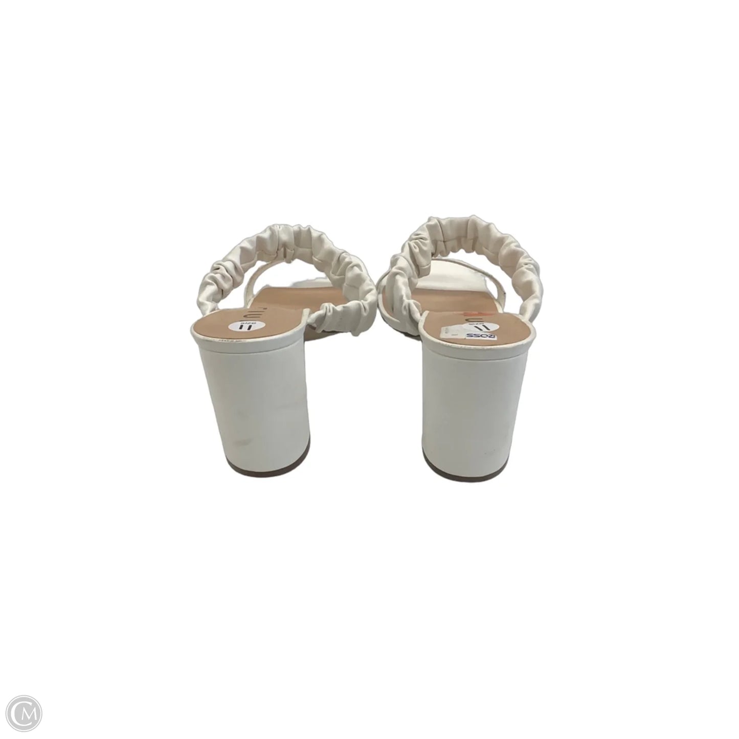 Sandals Heels Block By Unisa In White, Size: 11
