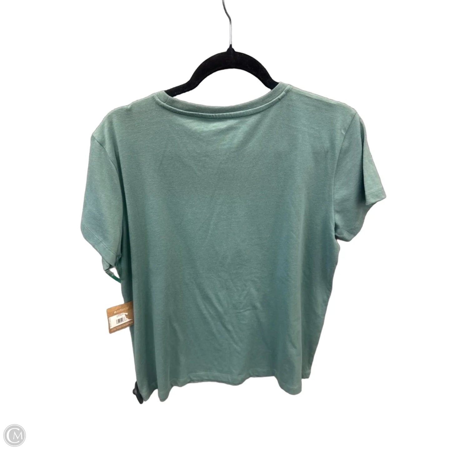 Top Short Sleeve By Eddie Bauer In Green, Size: L
