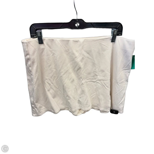 Skirt Mini & Short By American Eagle In Cream, Size: Xl