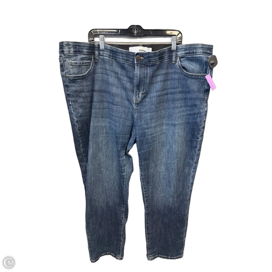 Jeans Straight By Sonoma In Blue Denim, Size: 24