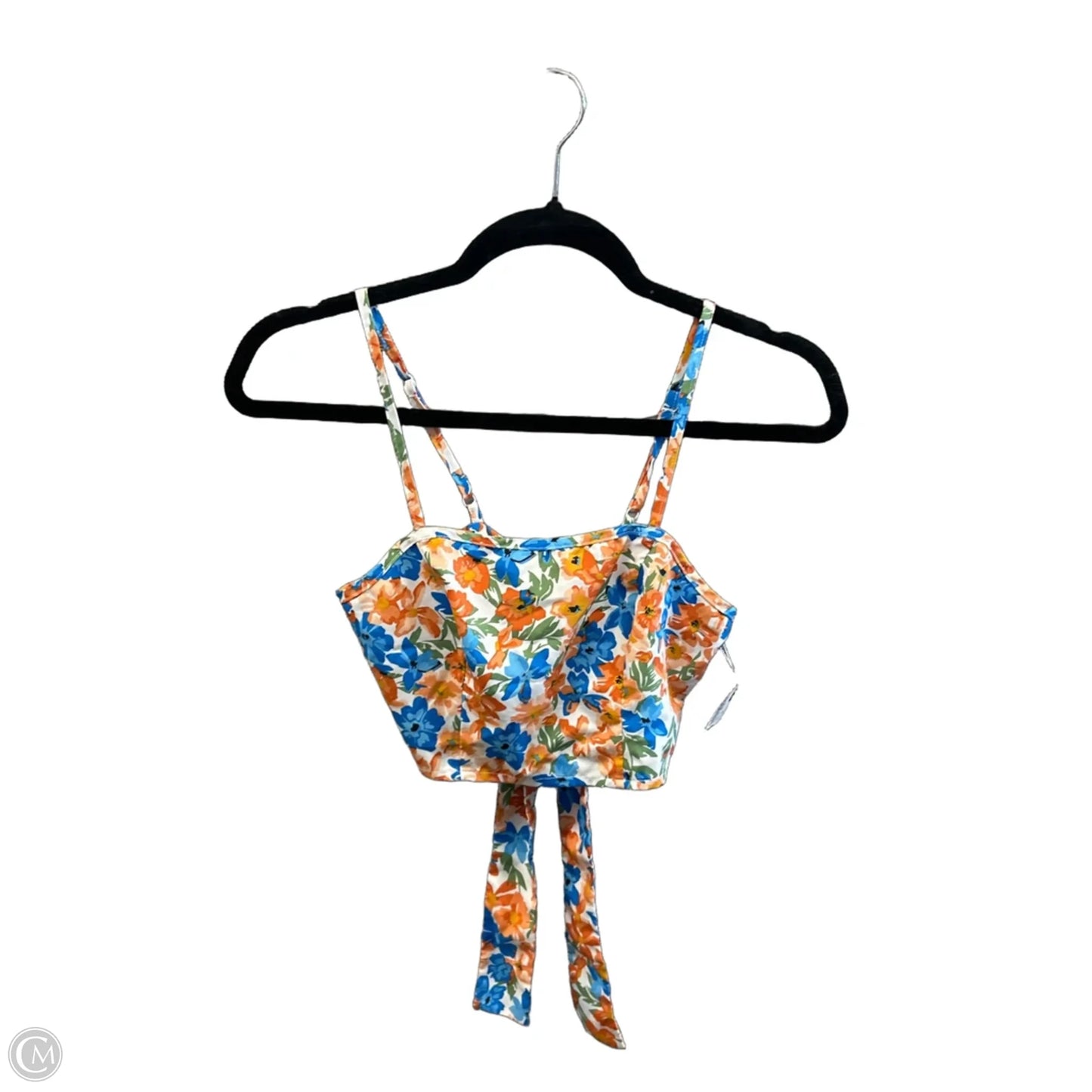 Top Sleeveless By Shein In Floral Print, Size: Xs