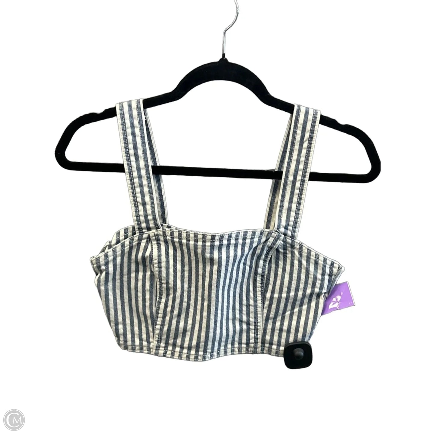 Top Sleeveless By Zara In Striped Pattern, Size: S