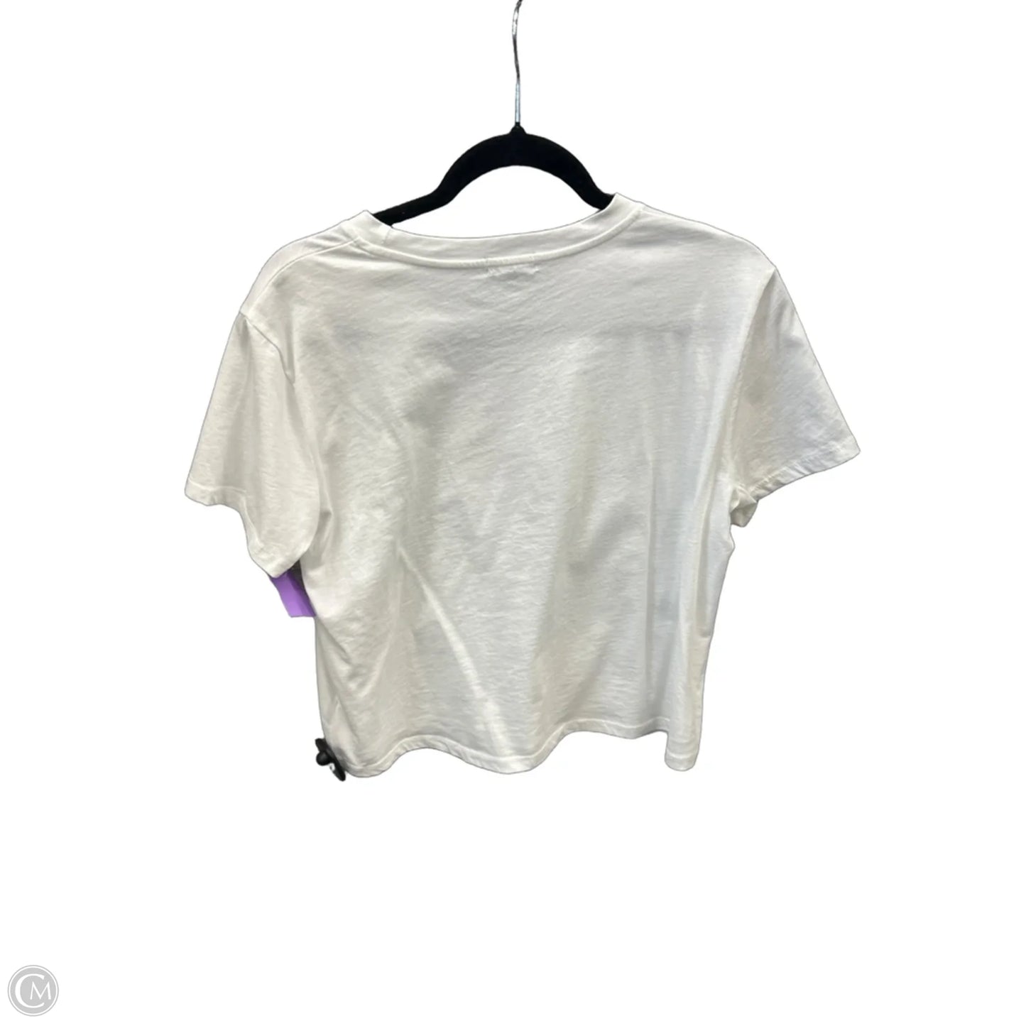 Top Short Sleeve By Originality In White, Size: L