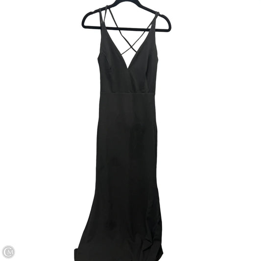 Dress Party Long By Lulus In Black, Size: L