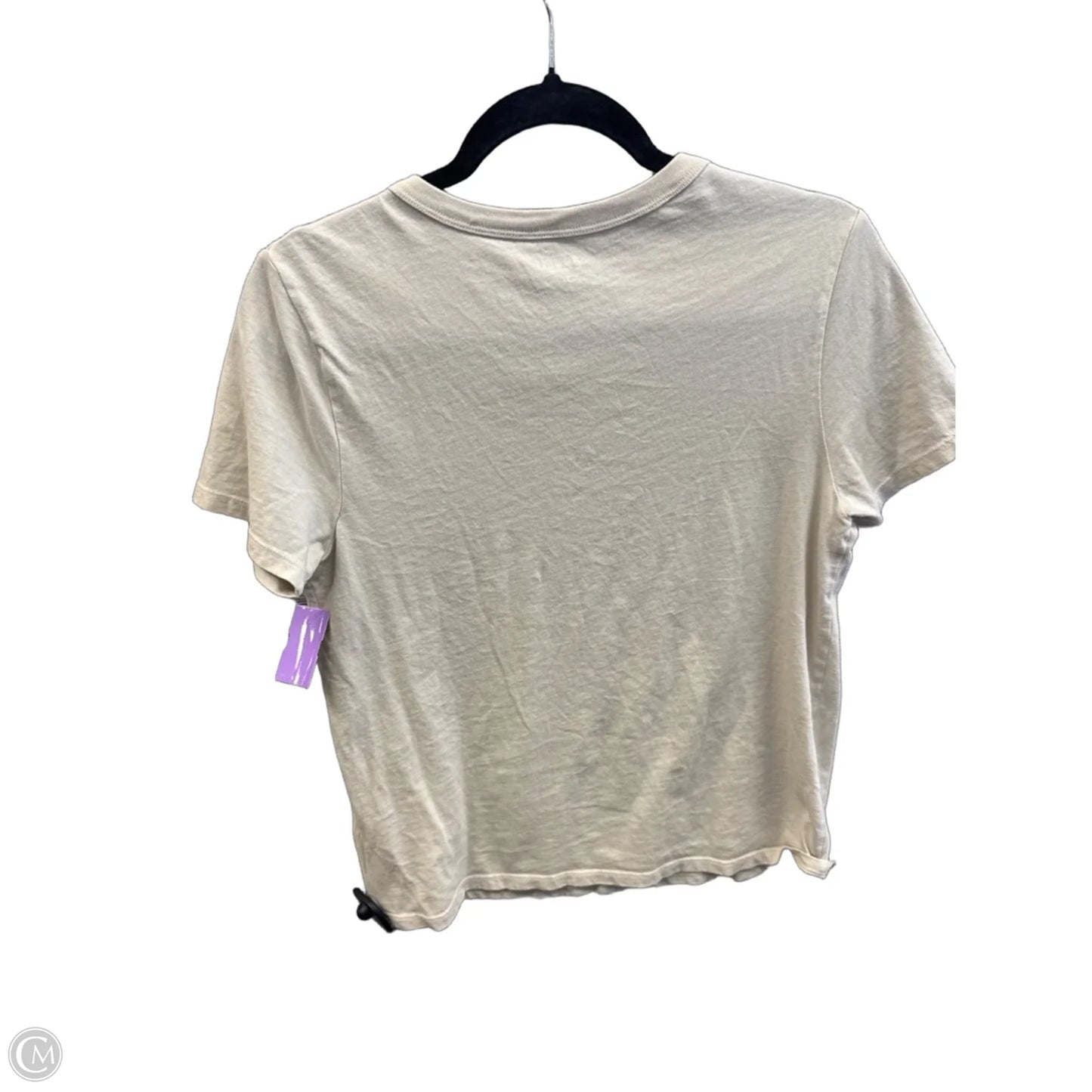 Top Short Sleeve By Old Navy In Beige, Size: S