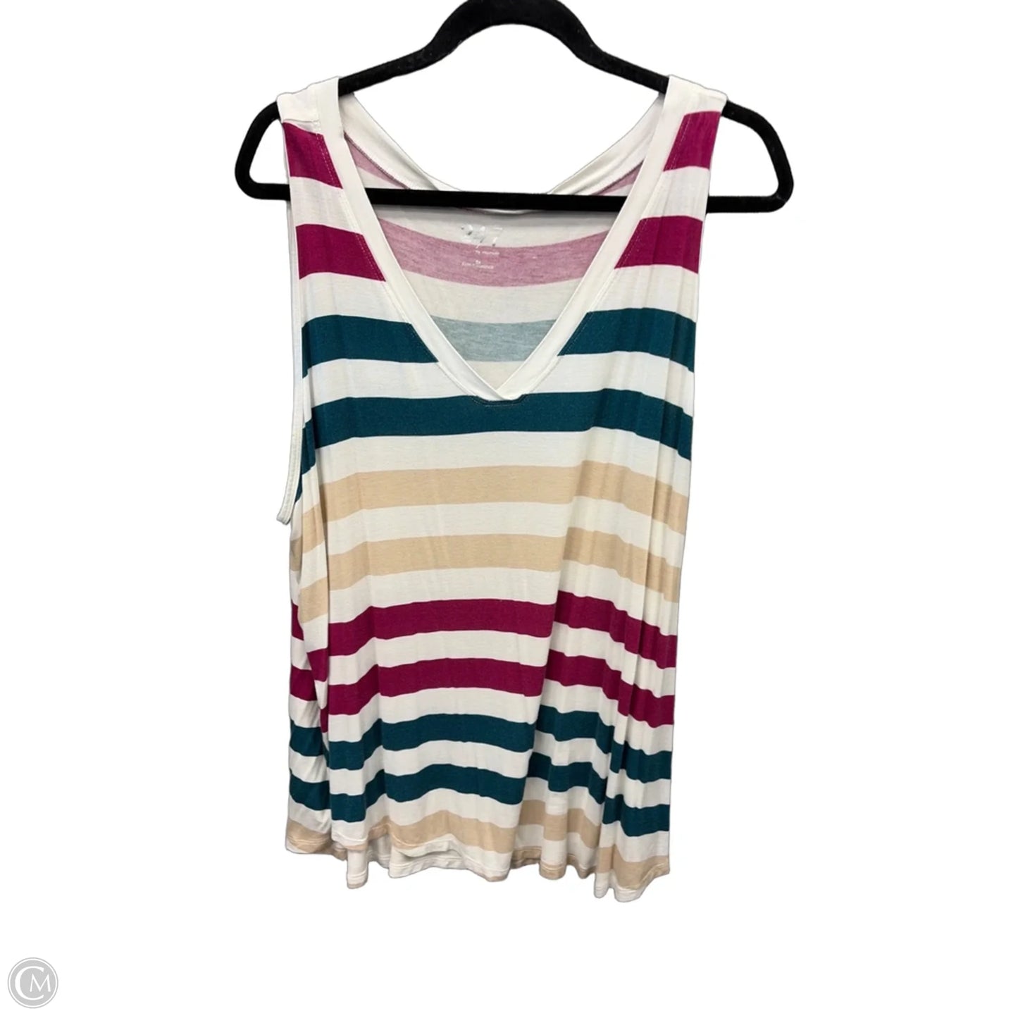 Tank Top By Maurices In Striped Pattern, Size: 2x