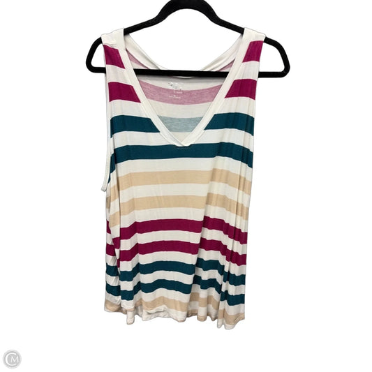 Tank Top By Maurices In Striped Pattern, Size: 2x