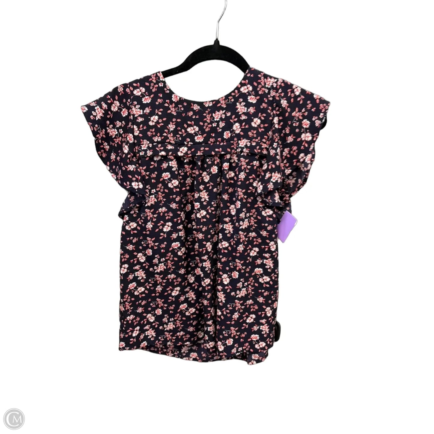 Top Sleeveless By Monteau In Blue, Size: S