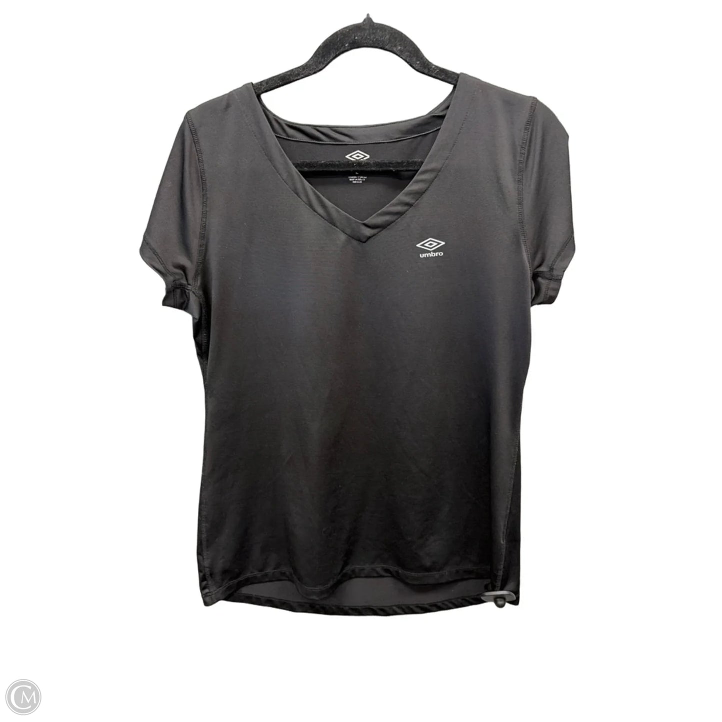 Athletic Top Short Sleeve By Umbro In Black, Size: L
