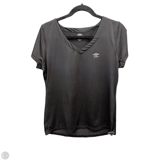 Athletic Top Short Sleeve By Umbro In Black, Size: L