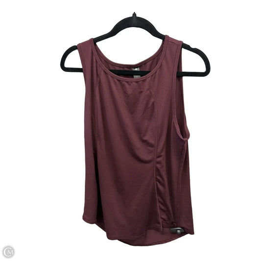 Athletic Tank Top By Yogalicious In Maroon, Size: L