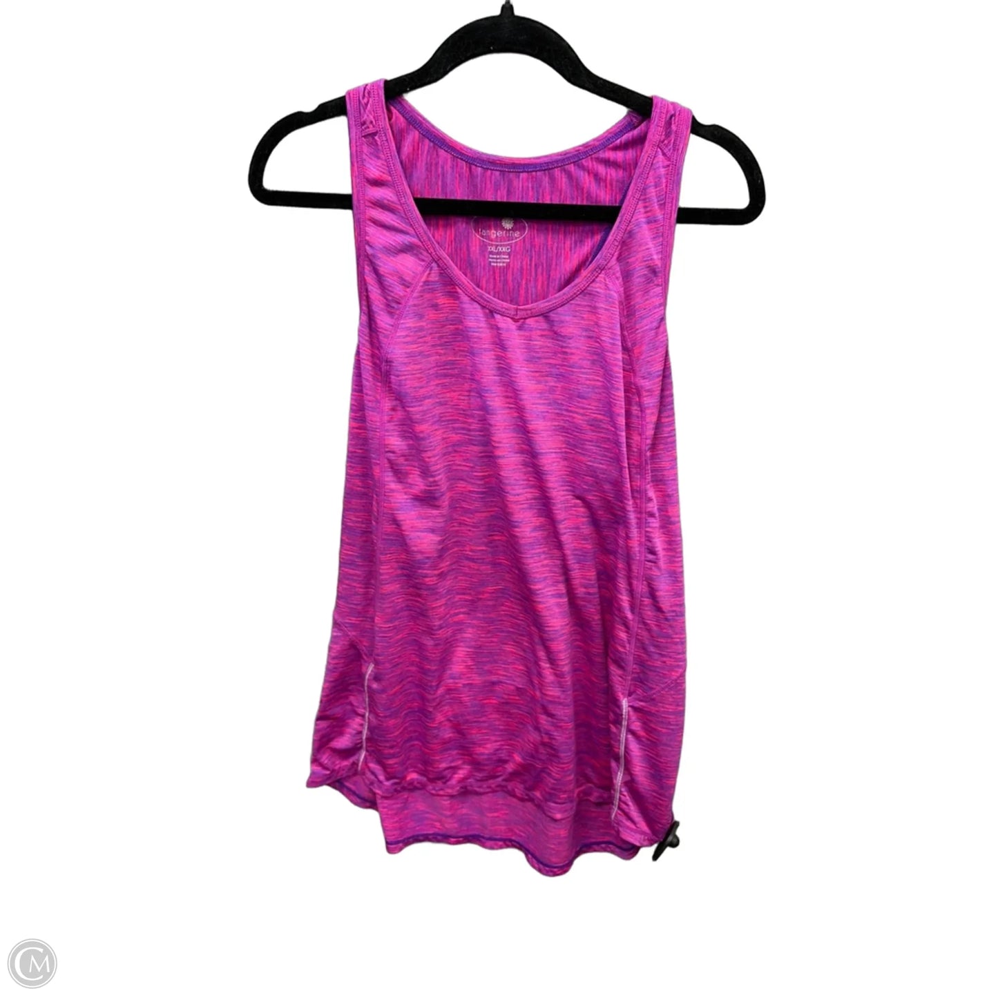 Athletic Tank Top By Tangerine In Pink, Size: Xxl
