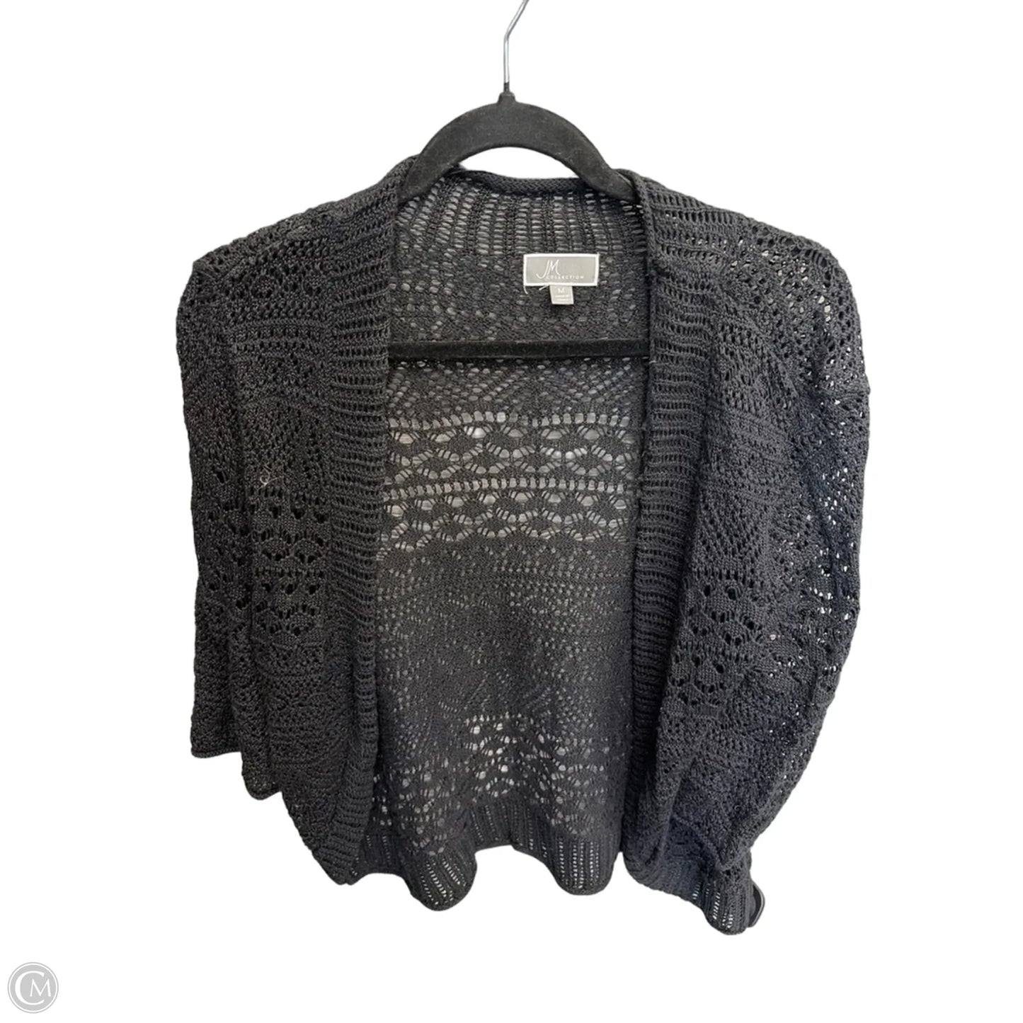 Cardigan By Jm Collections In Black, Size: M