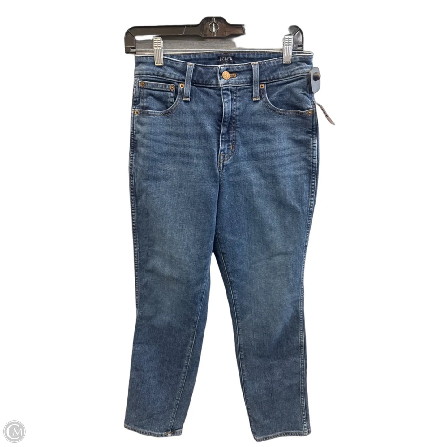 Jeans Straight By J. Crew In Blue Denim, Size: 6