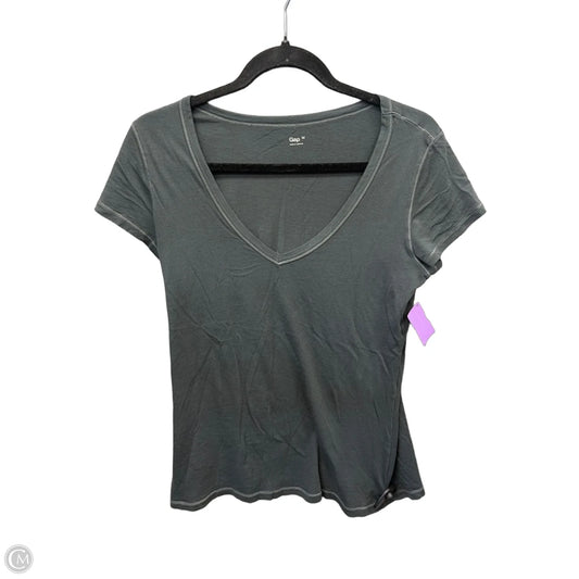 Top Short Sleeve Basic By Gap In Grey, Size: M