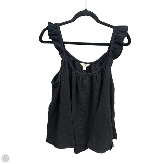 Top Sleeveless By Terra & Sky In Black, Size: 2x