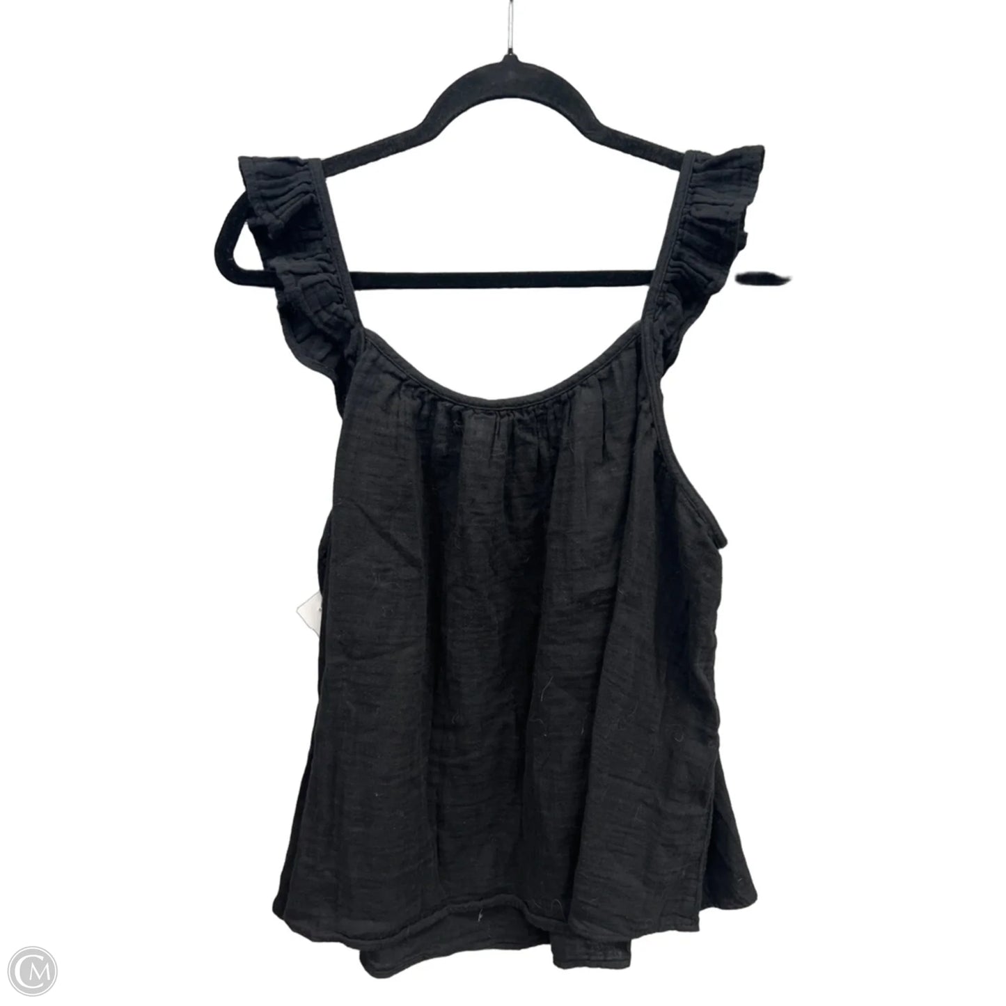 Top Sleeveless By Terra & Sky In Black, Size: 2x