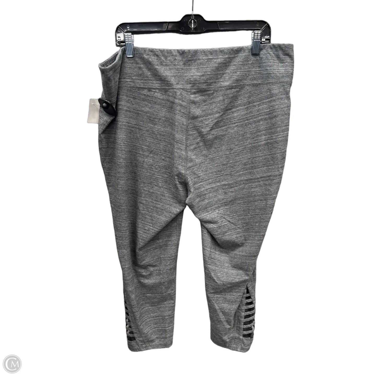 Athletic Leggings Capris By Mta Sport In Grey, Size: 2x