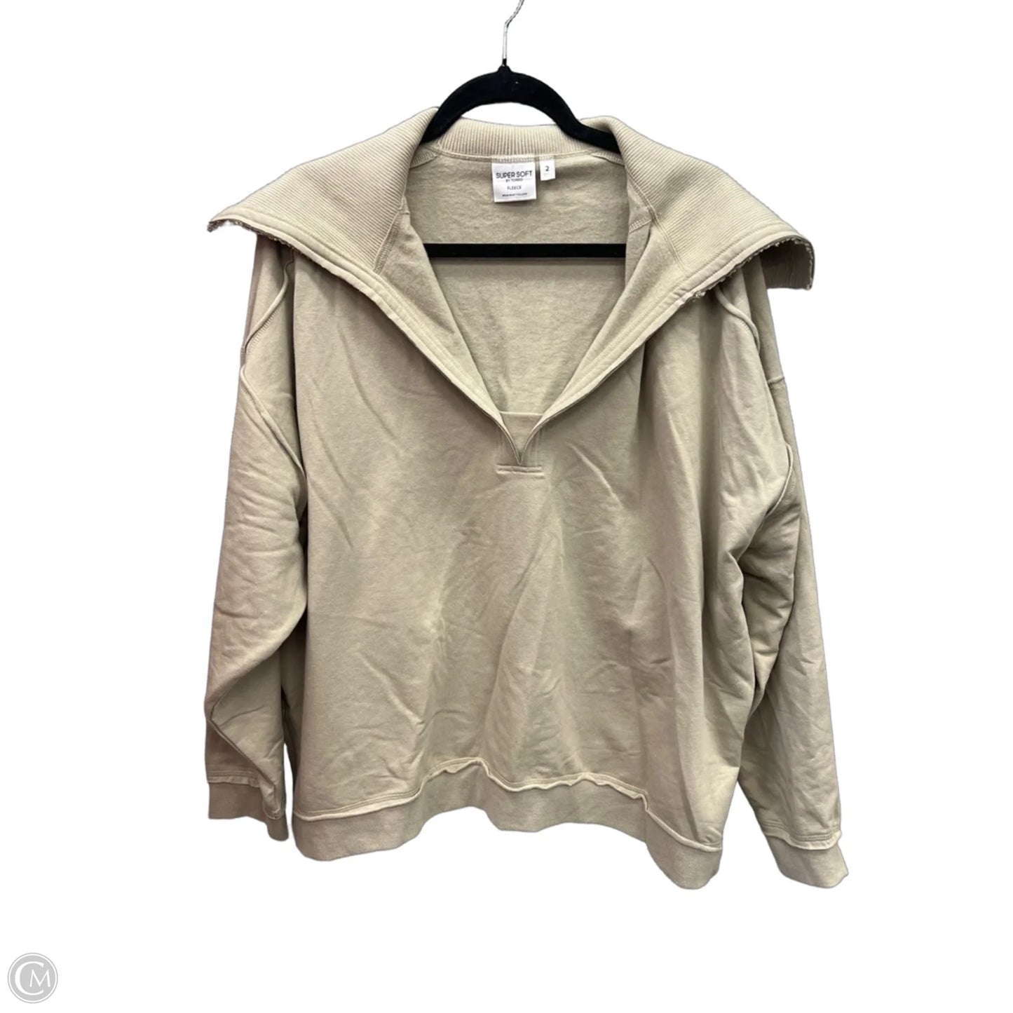 Sweatshirt Collar By Torrid In Beige, Size: 2x