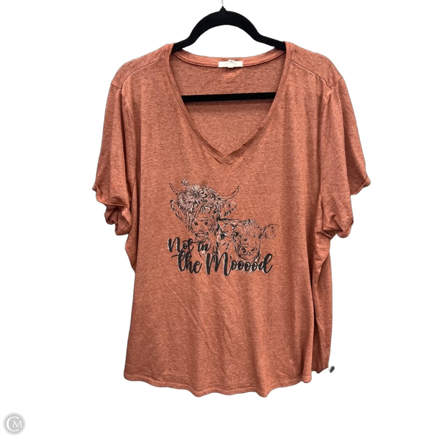 Top Short Sleeve By Maurices In Red, Size: 2x