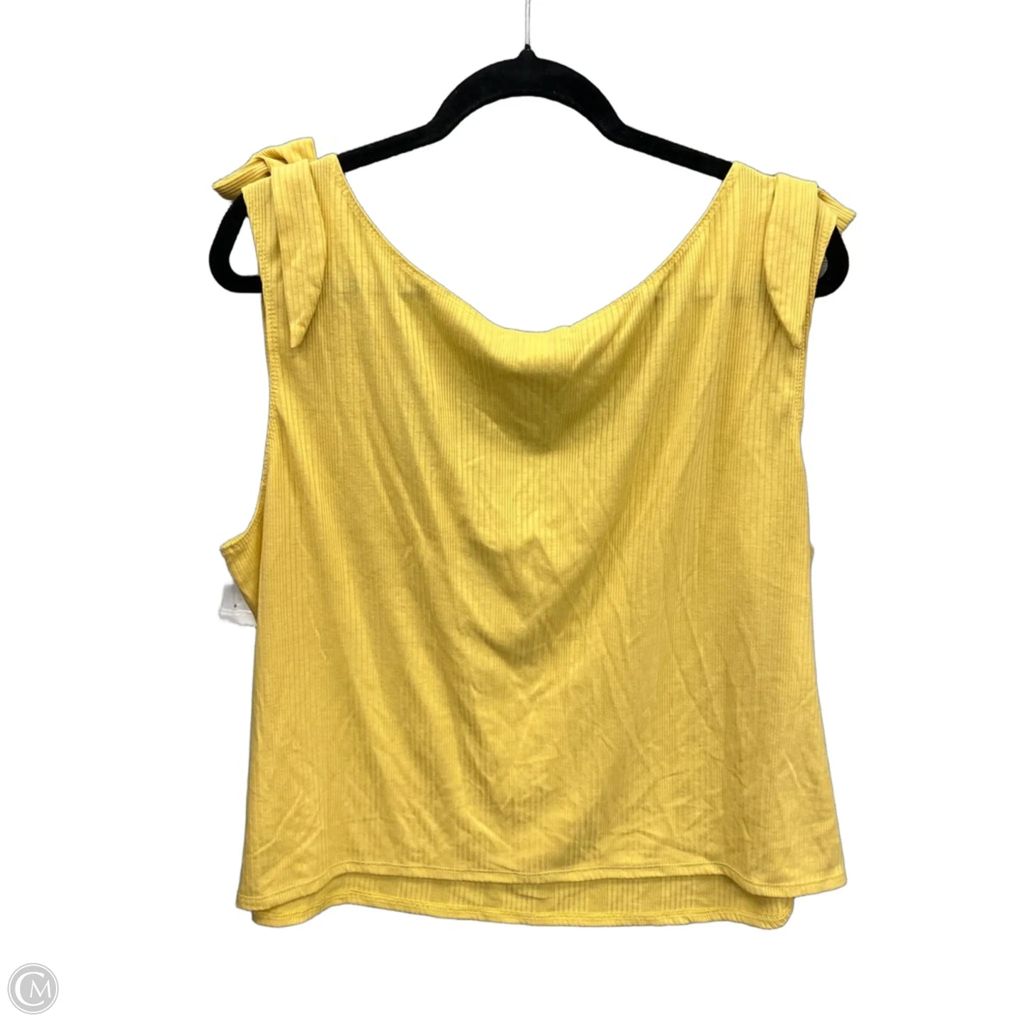 Top Sleeveless By Ophelia Roe In Yellow, Size: 2x