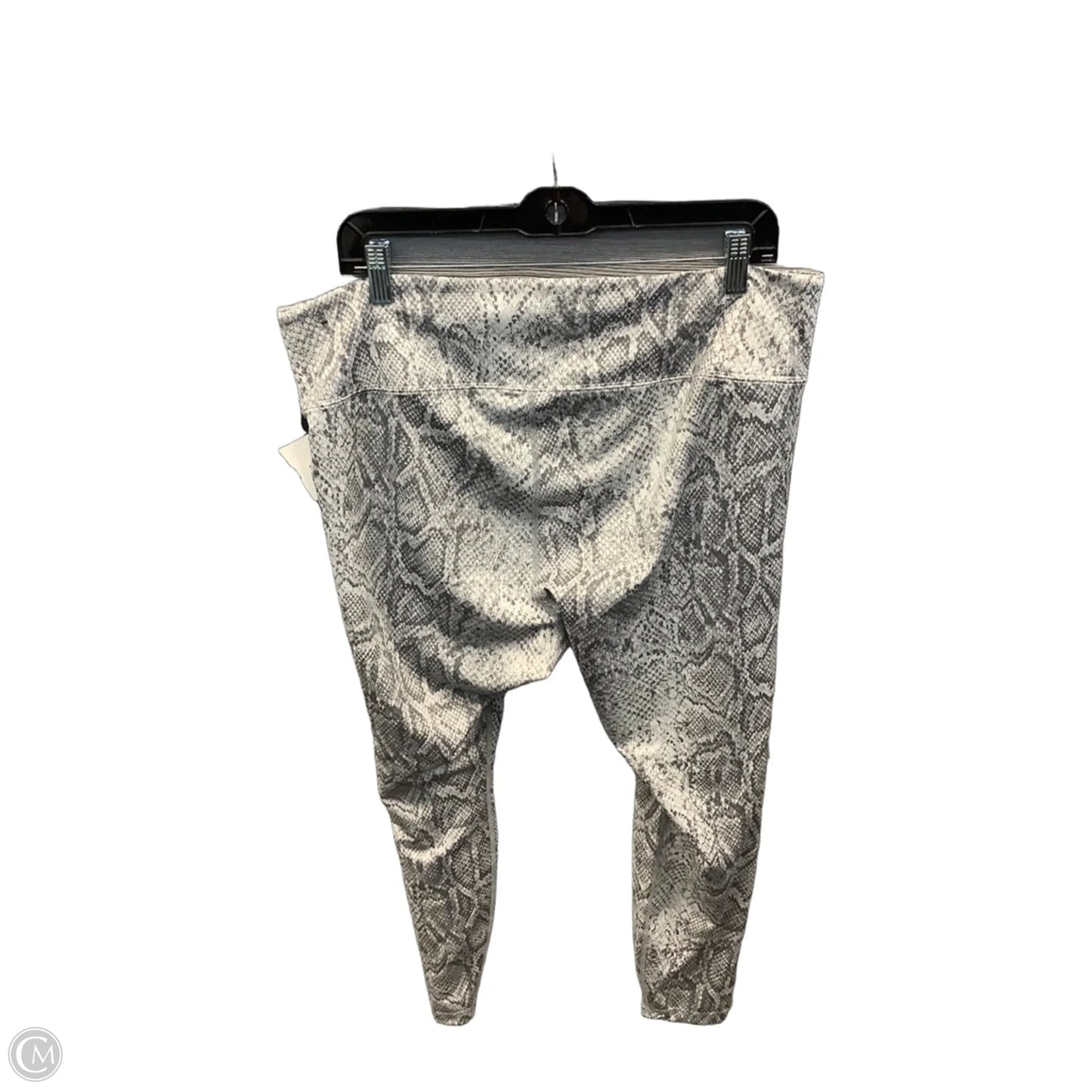Athletic Leggings By Nike Apparel In Snakeskin Print, Size: 2x