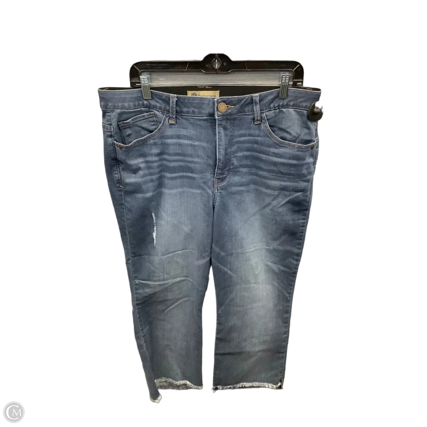 Jeans Cropped By Democracy In Blue Denim, Size: 16
