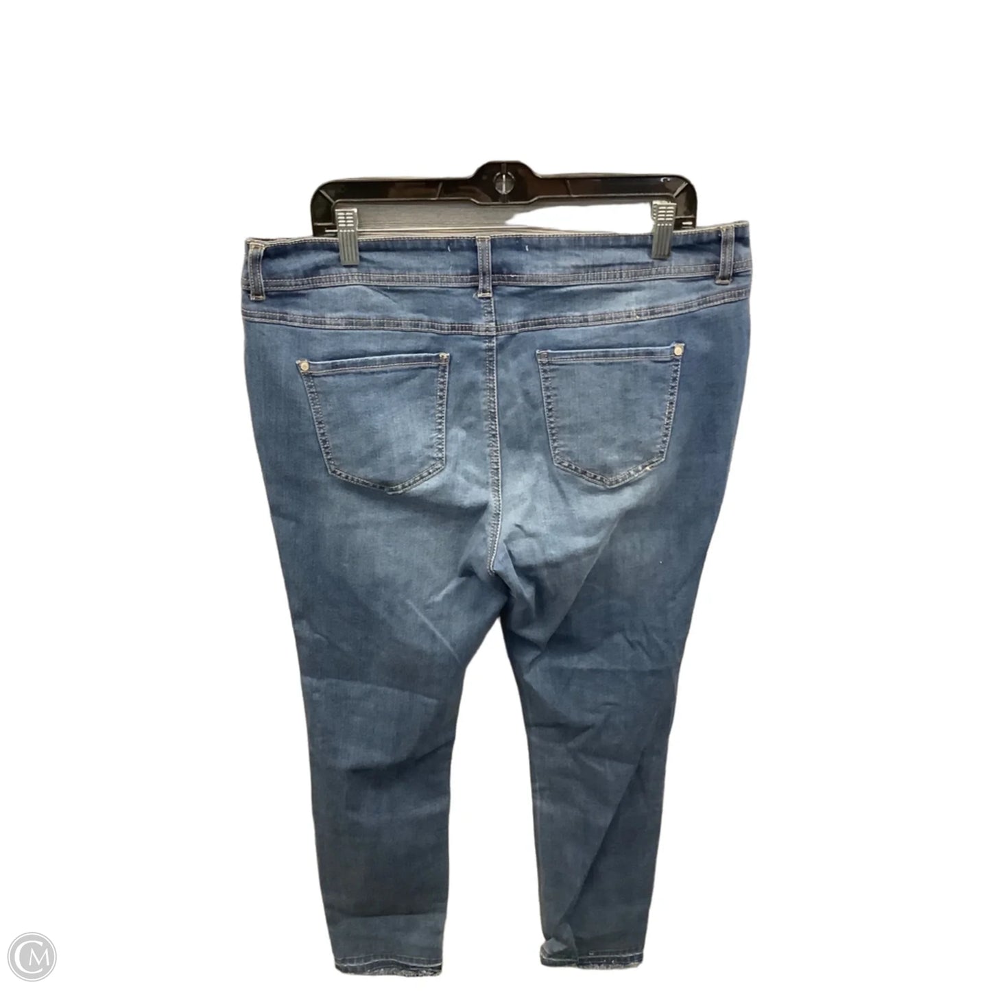 Jeans Cropped By Cato In Blue Denim, Size: 14