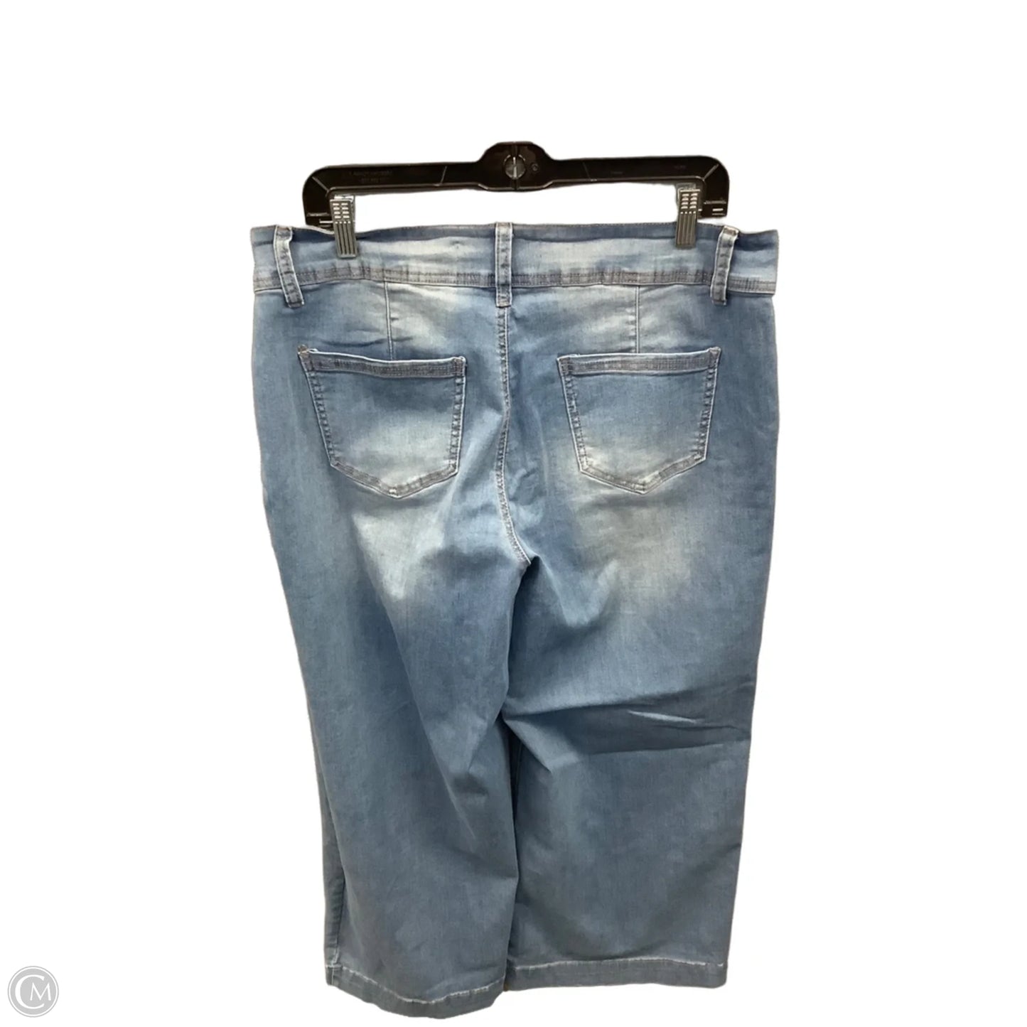 Jeans Wide Leg By Clothes Mentor In Blue Denim, Size: 16