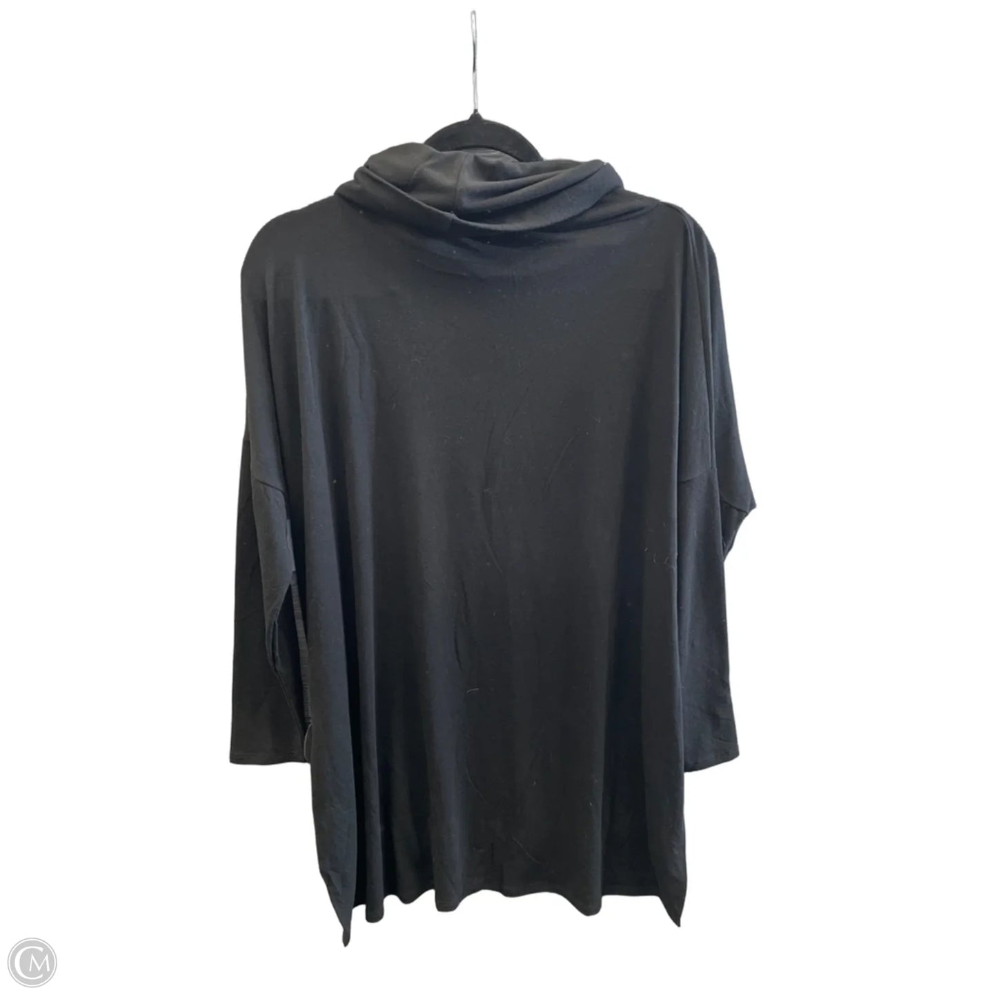 Tunic Long Sleeve By Zenana In Black, Size: Xl