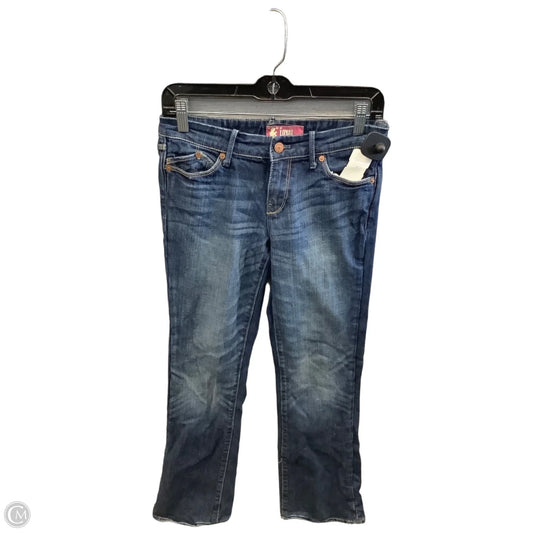 Jeans Straight By H&m In Blue Denim, Size: 4