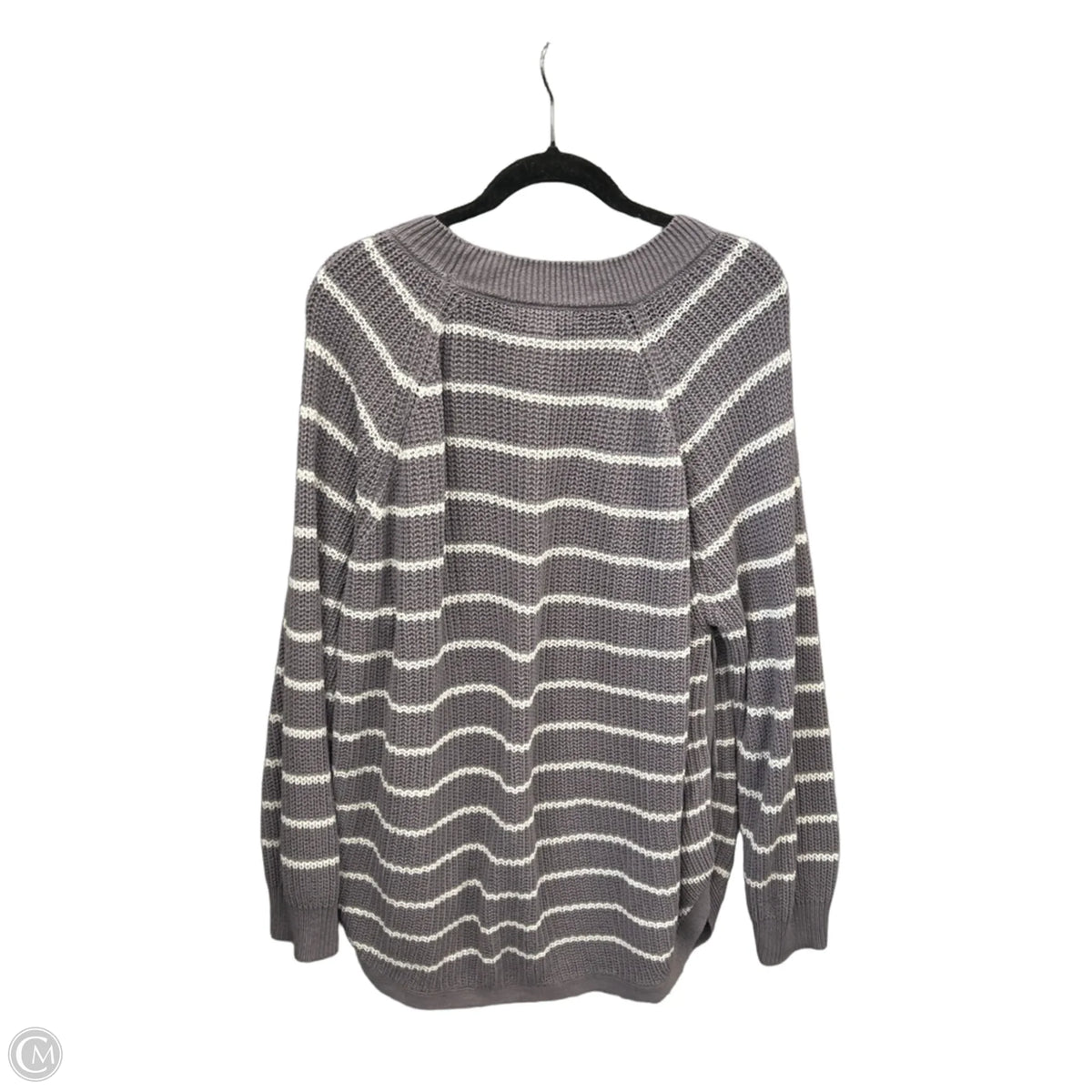 Sweater By Clothes Mentor In Striped Pattern, Size: 2x