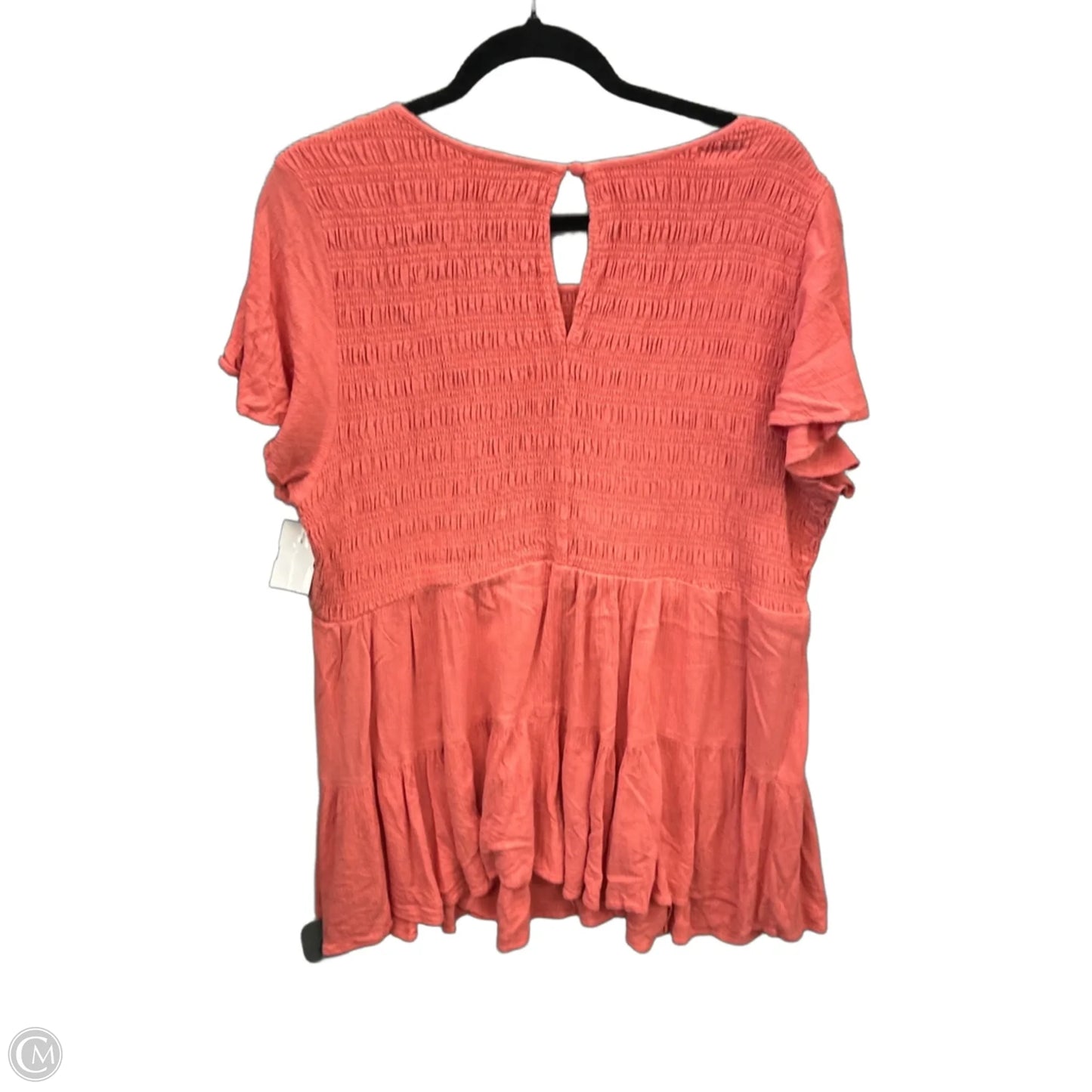 Top Short Sleeve By Torrid In Orange, Size: 3x