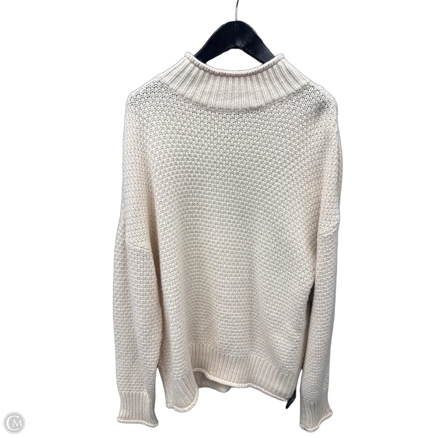 Sweater By Clothes Mentor In Cream, Size: L