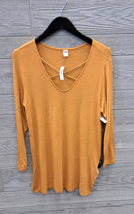 Yellow Top Long Sleeve Old Navy, Size M