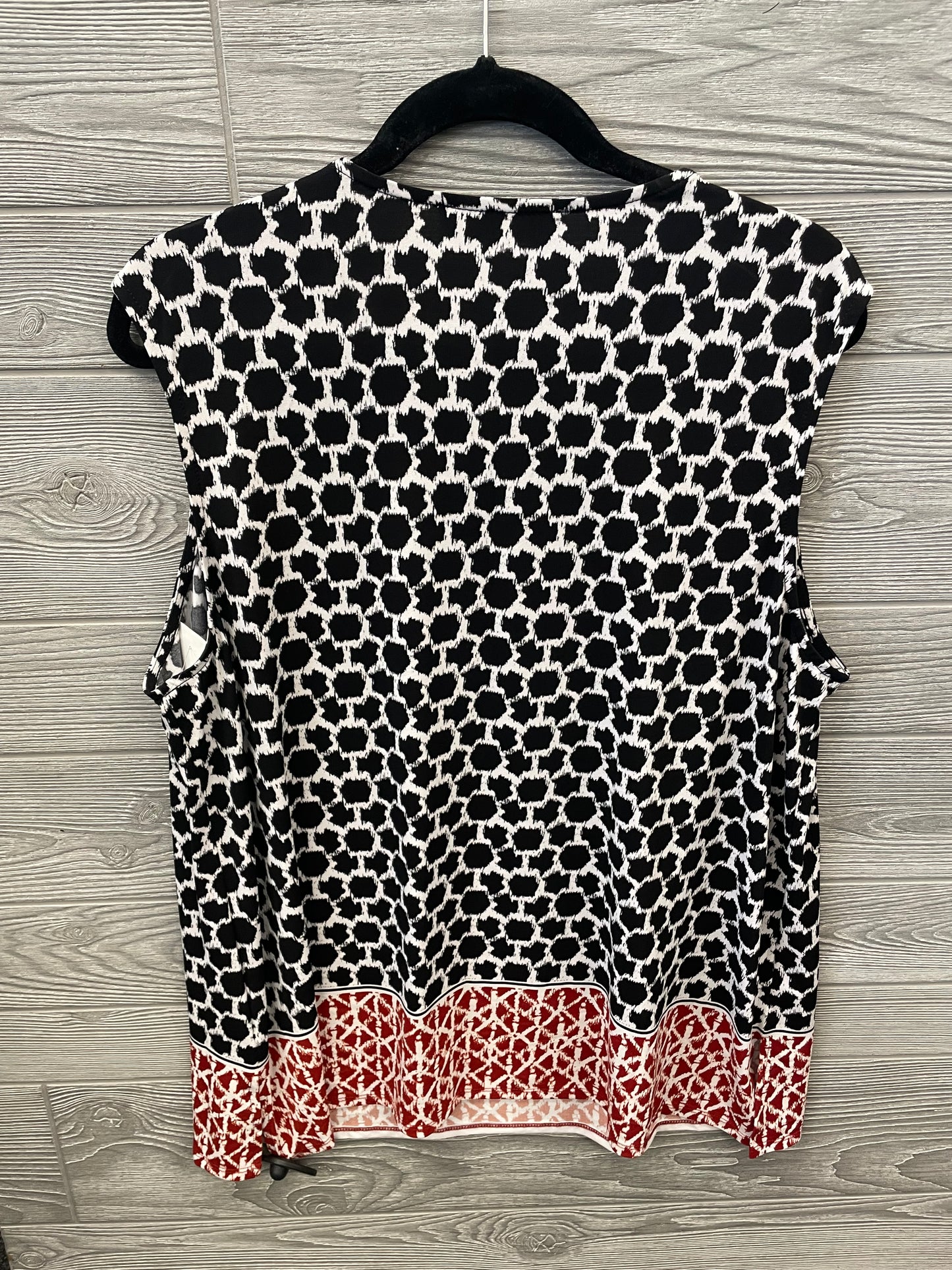 Black & Red Top Sleeveless Jones Studio, Size 1x