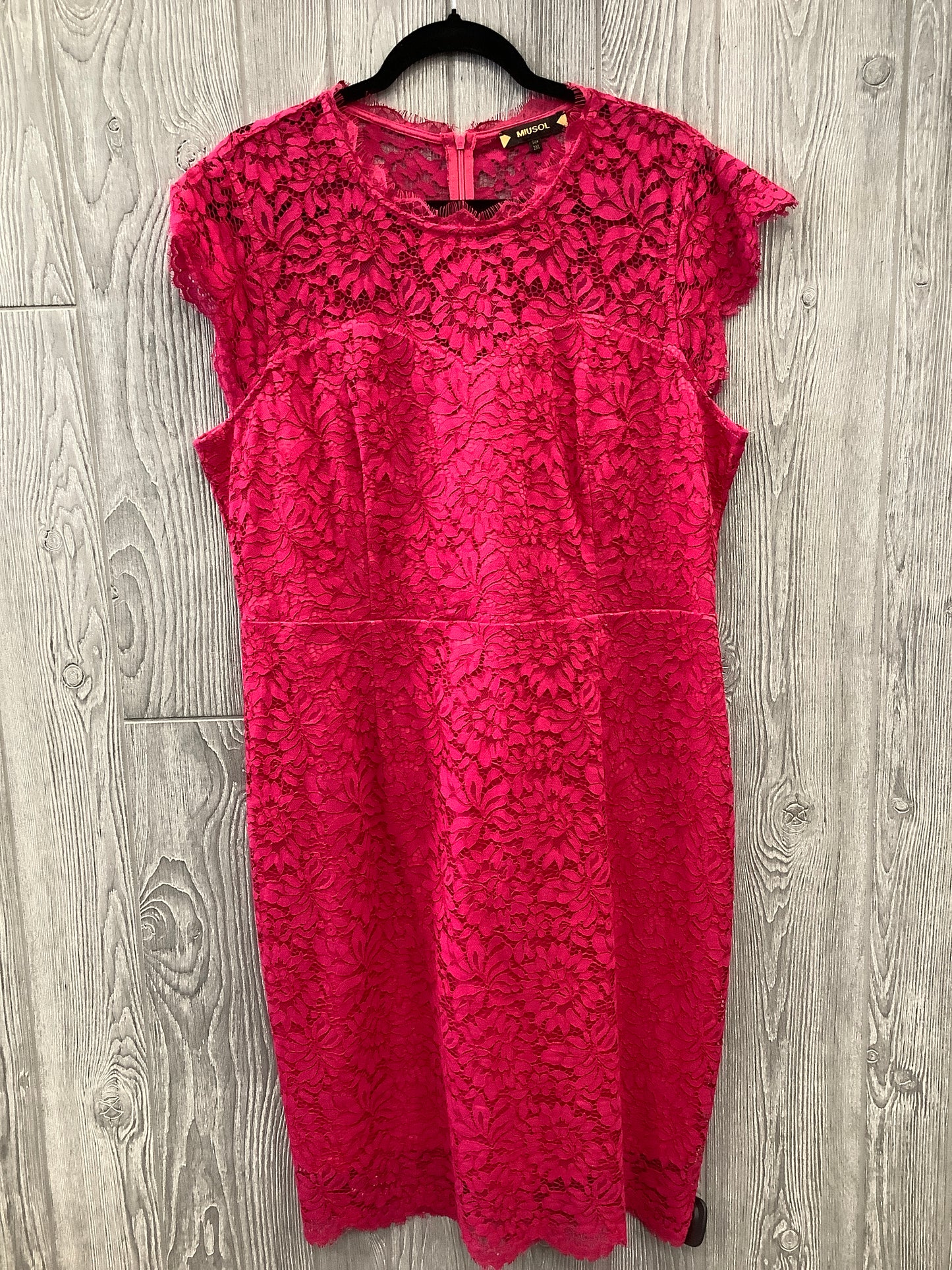 Dress Casual Midi By Clothes Mentor In Pink, Size: 2x