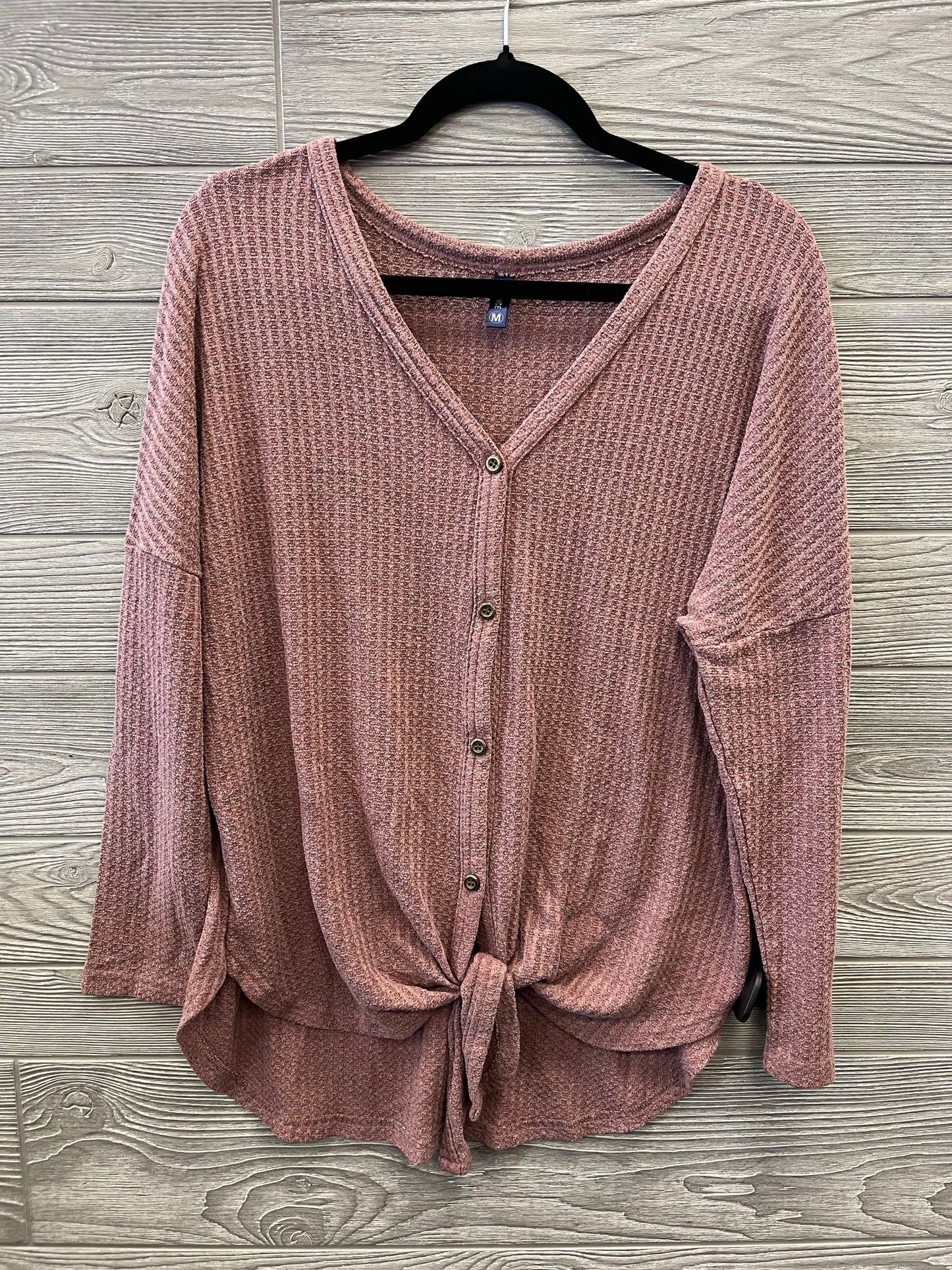 Top Long Sleeve By Clothes Mentor In Mauve, Size: M