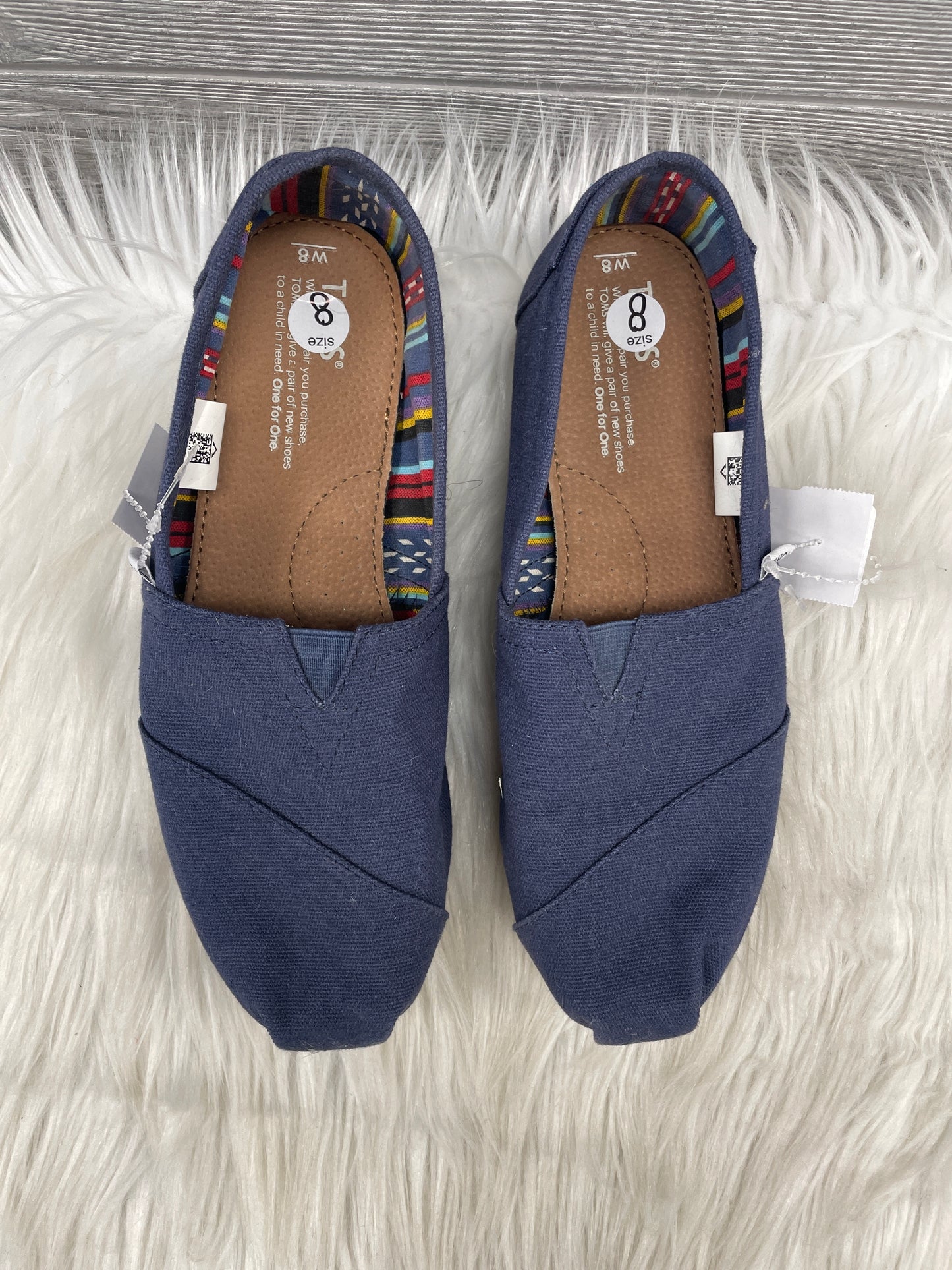 Shoes Flats By Toms In Blue, Size: 8