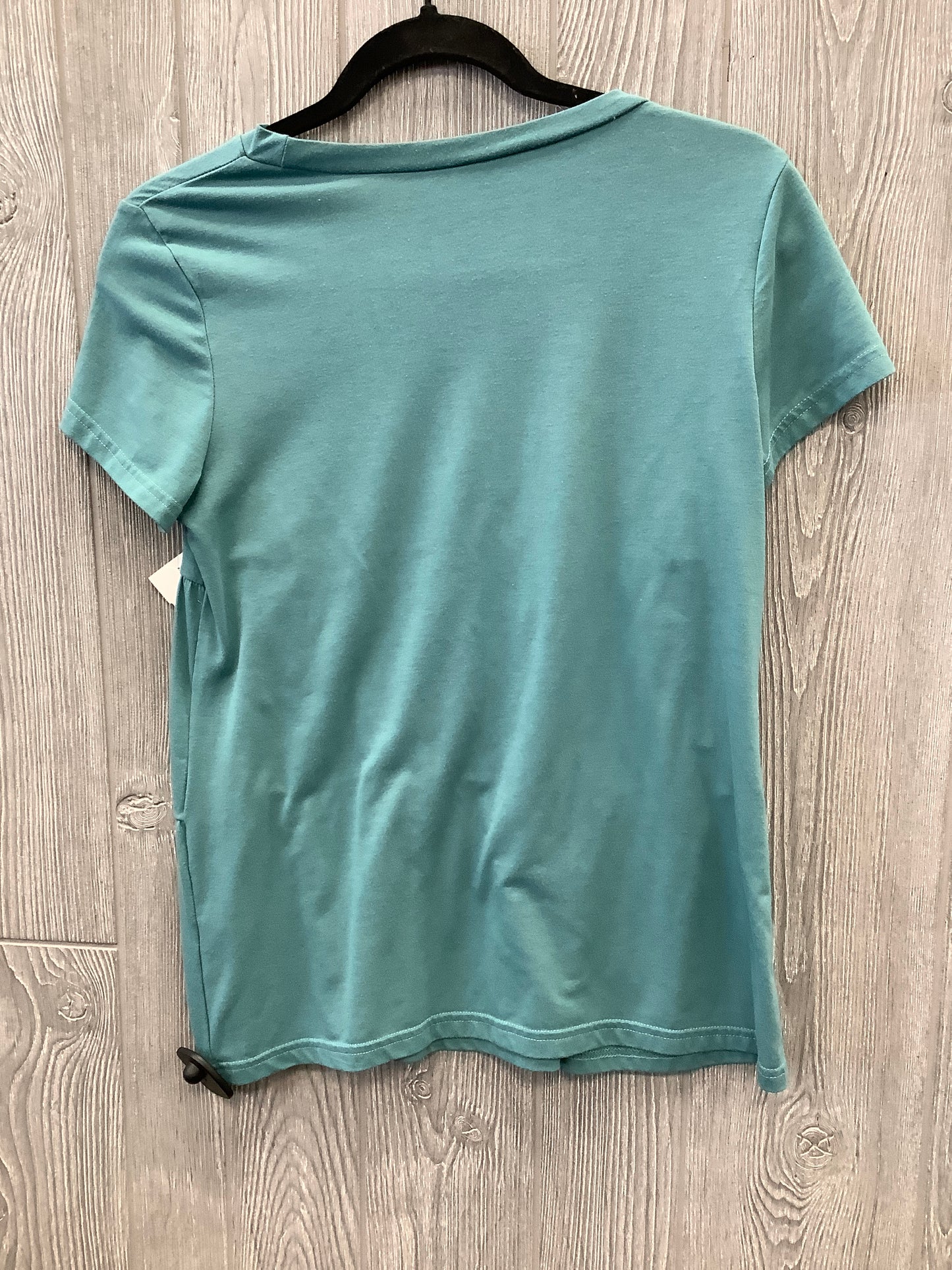 Top Short Sleeve By Shein In Teal, Size: S