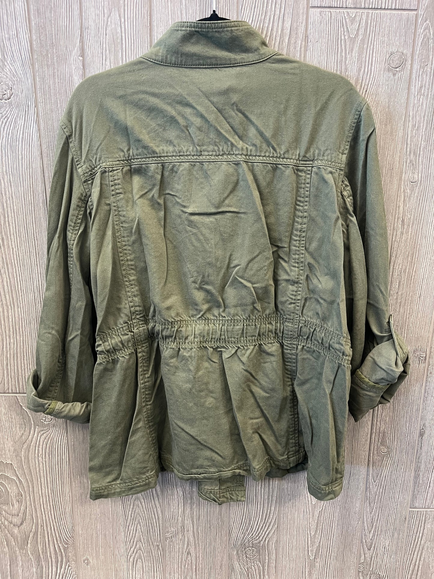 Jacket Utility By Terra & Sky In Green, Size: Xl