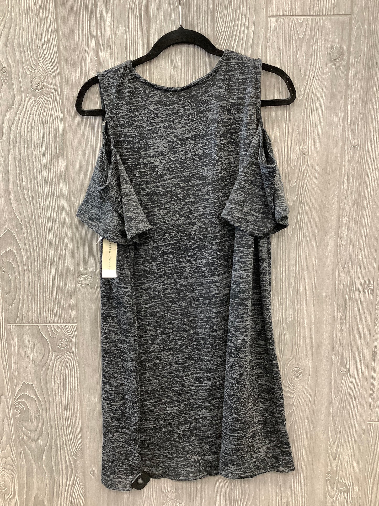 Dress Casual Midi By Bobbie Brooks In Grey, Size: 1x