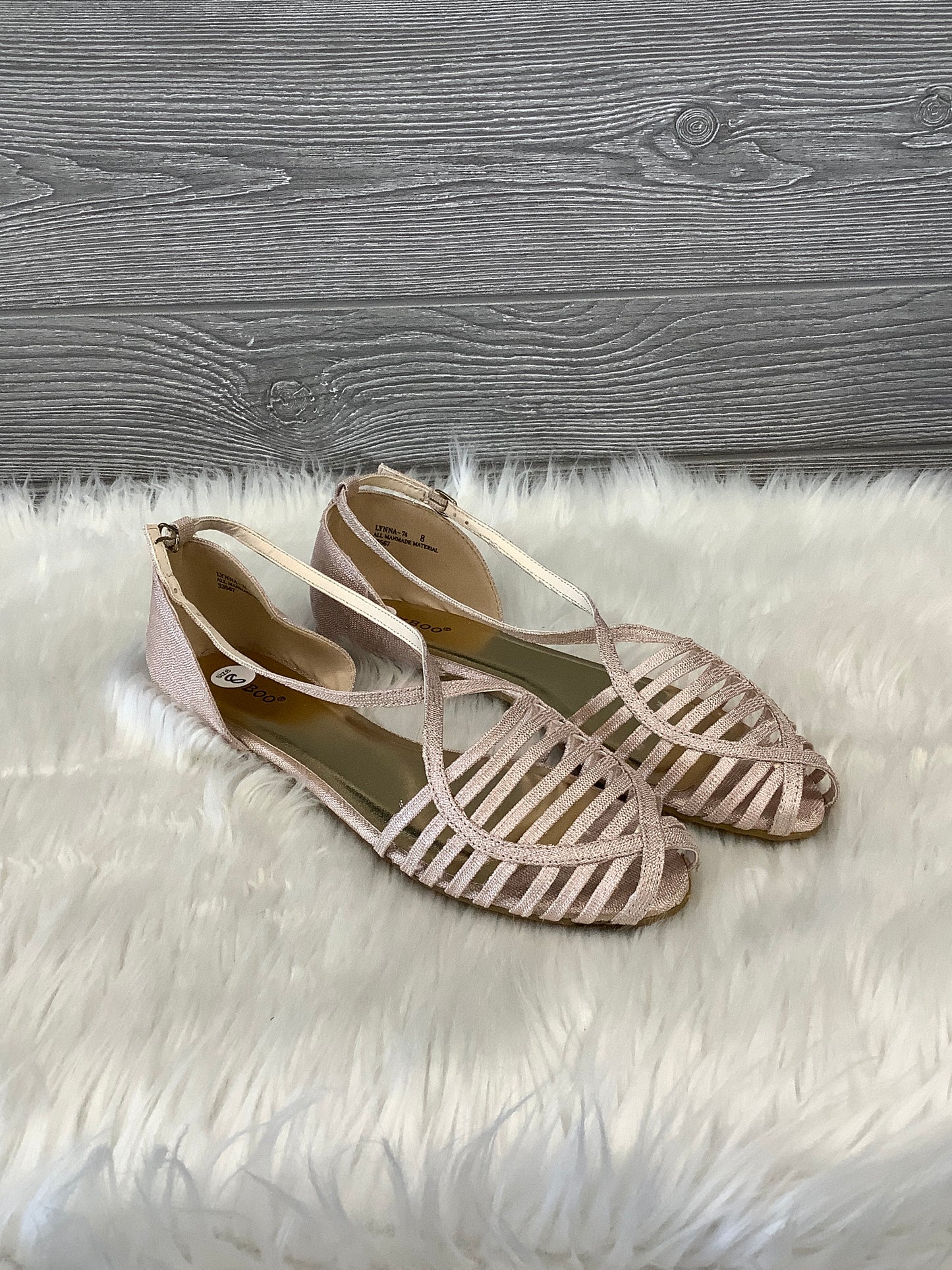 Shoes Flats By Bamboo In Rose Gold, Size: 8